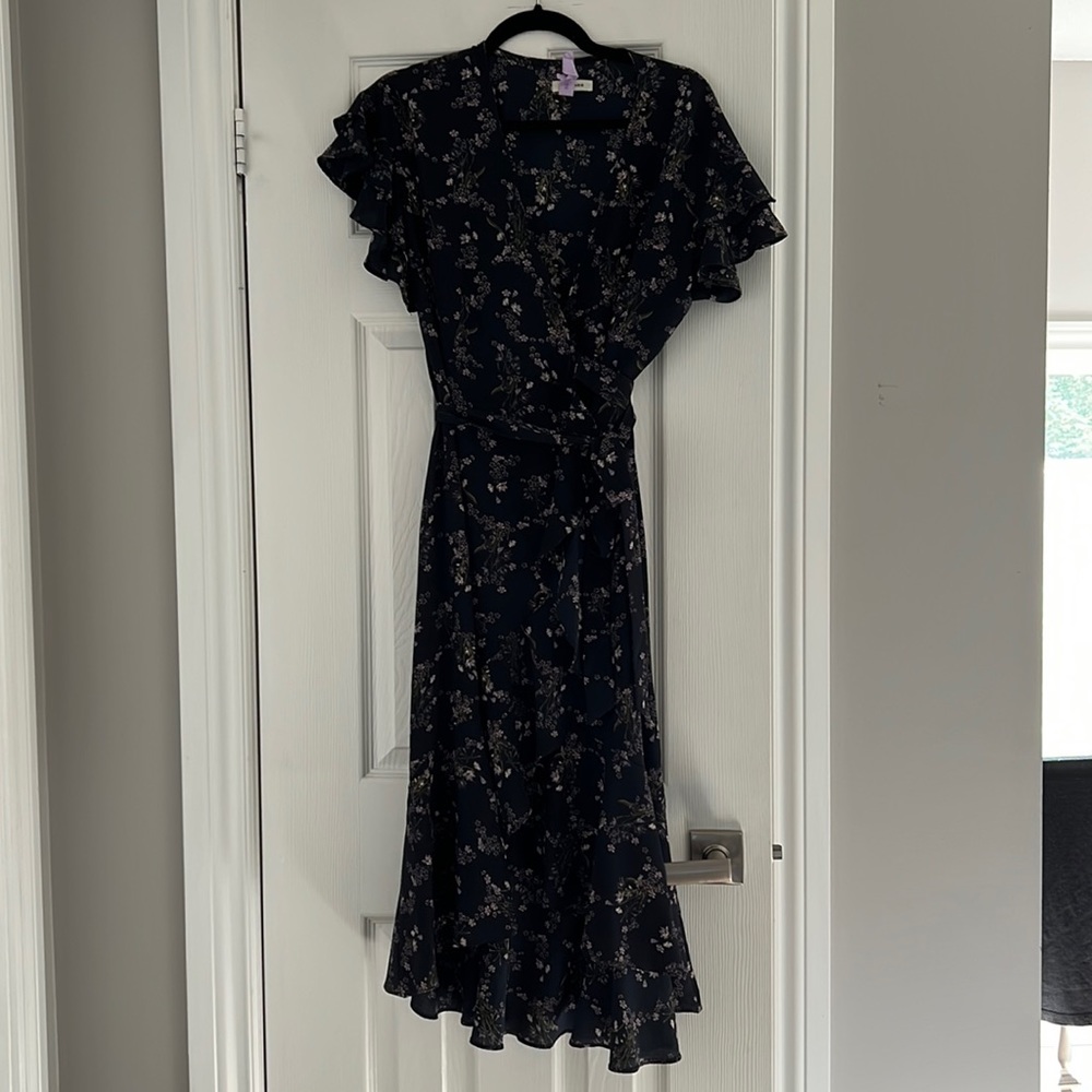 Floral wrap dress